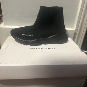 Balenciaga Black Sock-Style Sneakers
